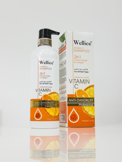 Wellice Deep Cleansing Anti-Frizz šampūns ar C vitamīnu (visiem matu tipiem)
