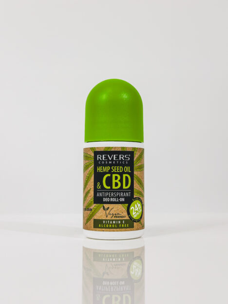 REVERS dezodorants ar kaņepju sēklu eļļu un CBD