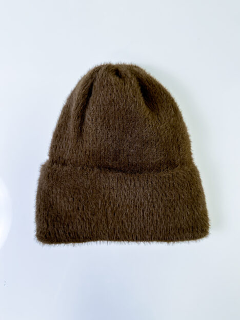 Alpakas brūna cepure
