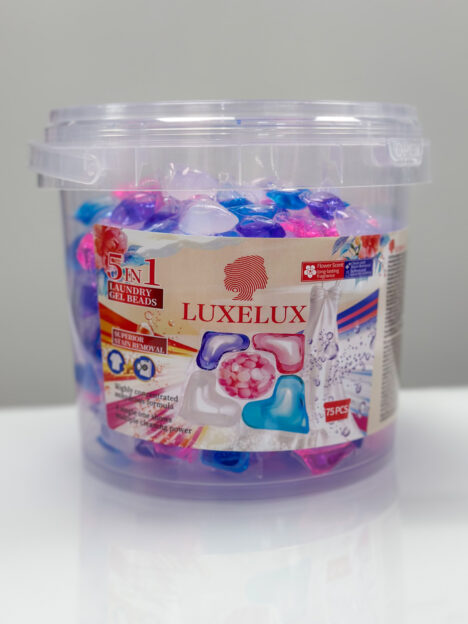 LUXELUX 5 in 1 veļas mazgāšanas kapsulas (75 gab.)