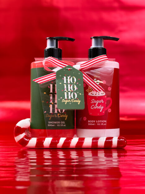 Ziemassvētku komplekts: dušas želeja/ ķermeņa losjons, 2x300 ml