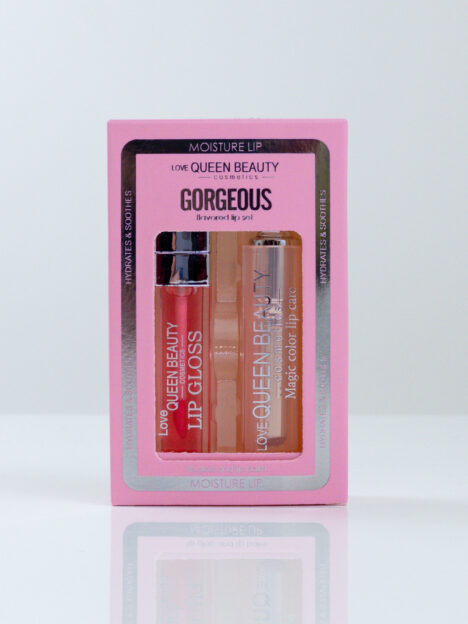 Komplekts lūpām- lūpu balzāms + lūpu spīdums