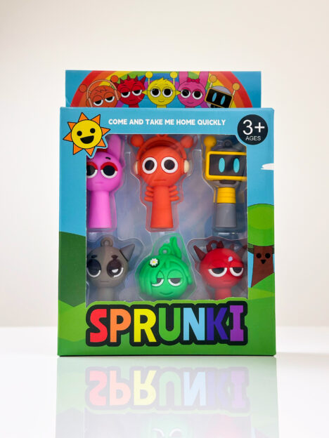 Mini SPRUNKI figūriņu komplekts, 6 gabali