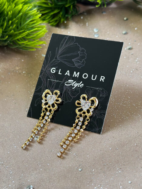 Apzeltīti auskari "Ziedu skariņas"