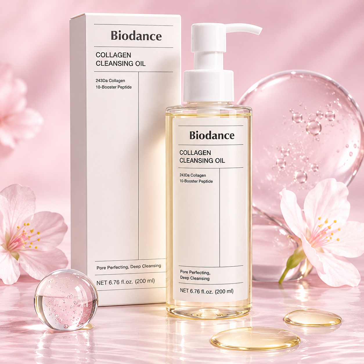 Biodance Collagen Cleansing Oil – attīroša sejas eļļa ar kolagēnu, 200 ml. - Image 1