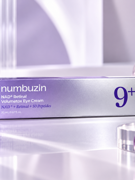 Numbuzin No.9 NAD+ Retinal Volumetox Eye Cream – nostiprinošs acu krēms ar retinālu un 50 peptīdiem, 20 ml